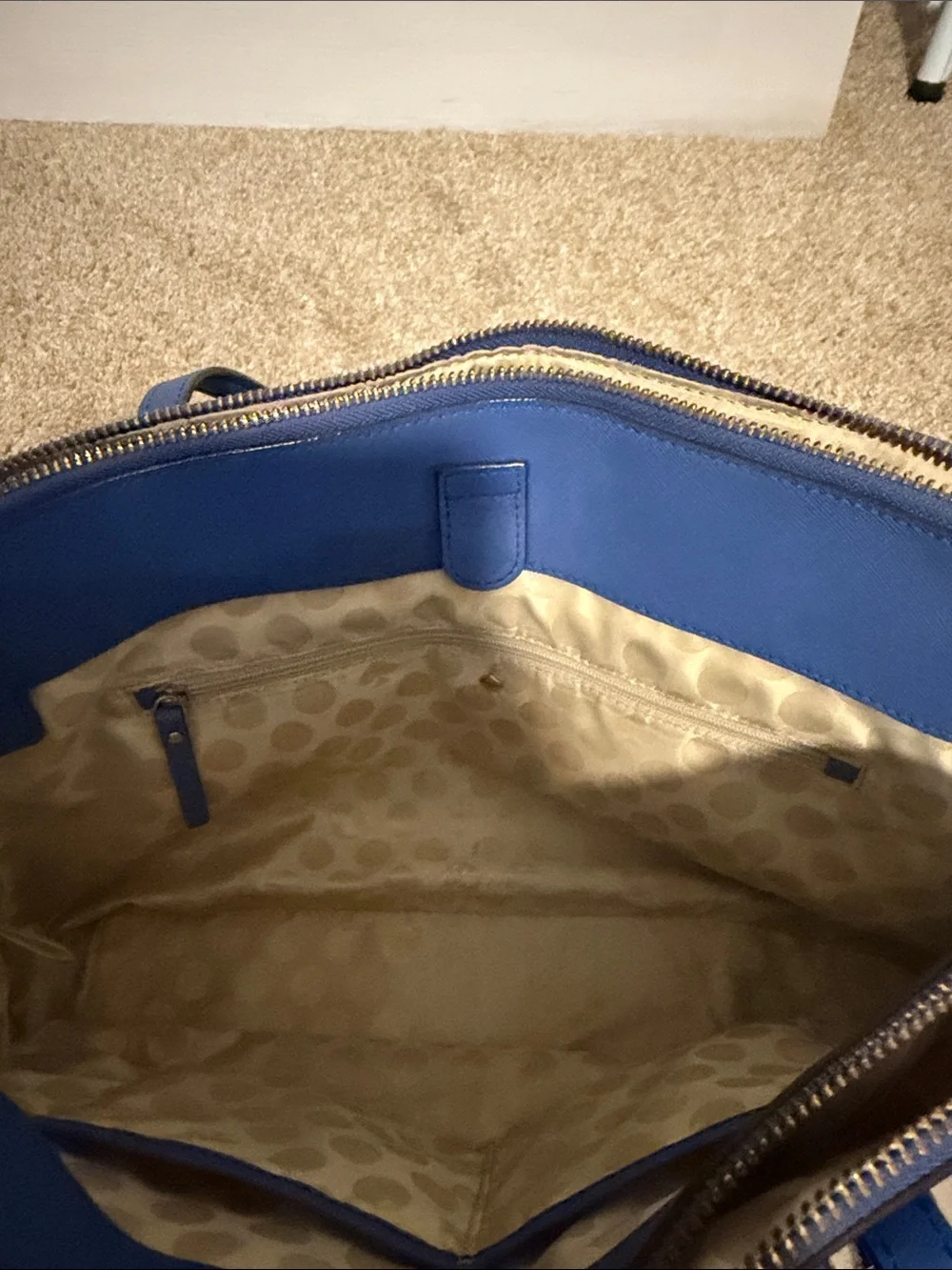 kate spade Bright Blue Leather Satchel
